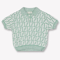 Fendi Bambino Unisex Polo In Verde Chiaro