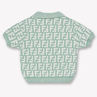 Fendi Bambino Unisex Polo In Verde Chiaro