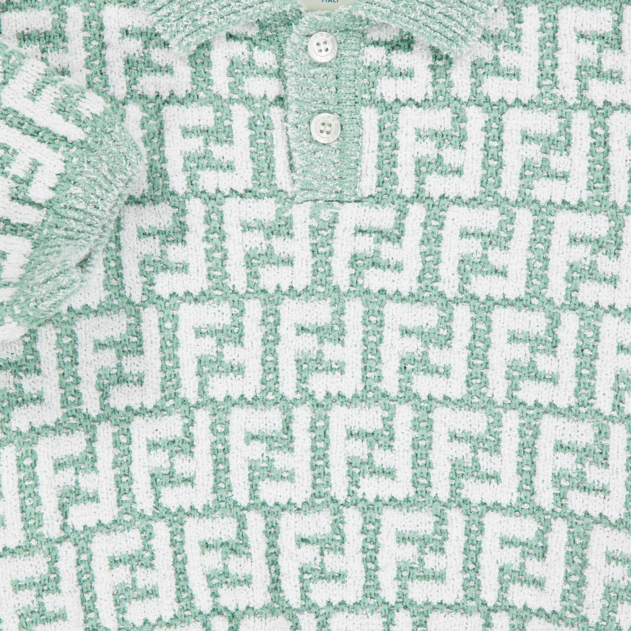 Fendi Bambino Unisex Polo In Verde Chiaro