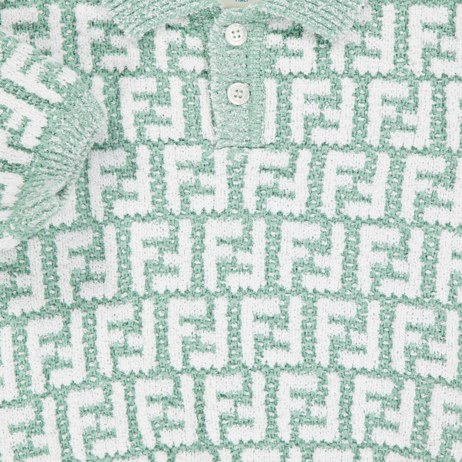 Fendi Bambino Unisex Polo In Verde Chiaro