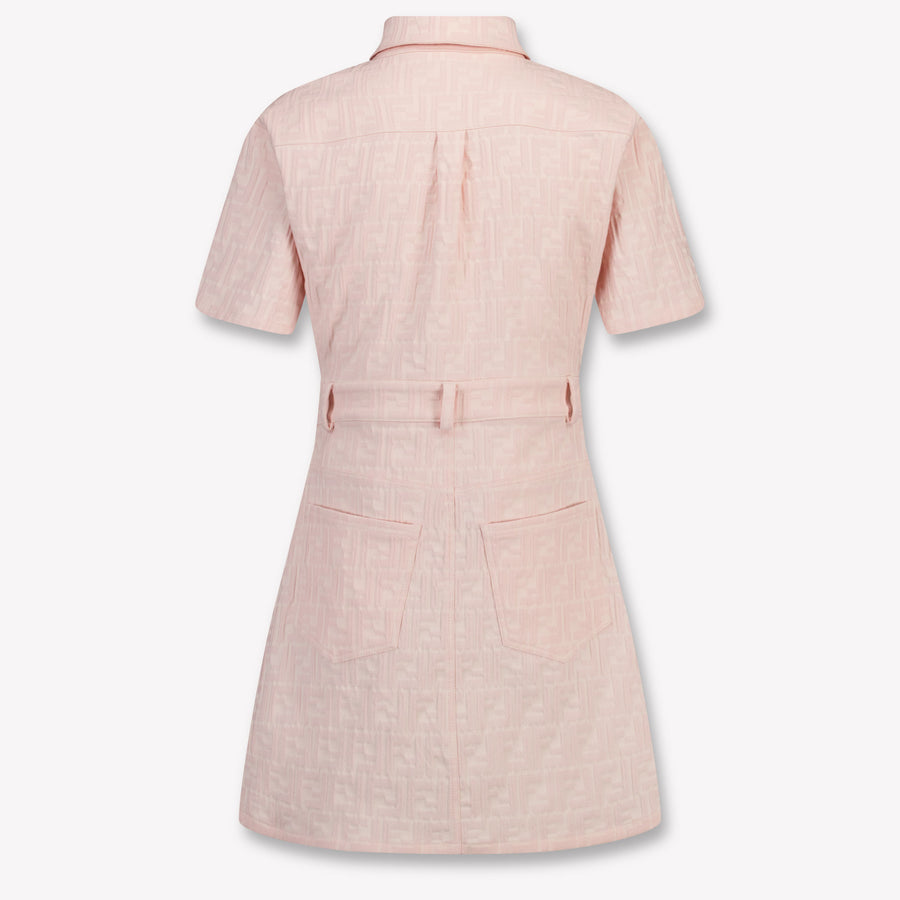 Fendi Enfants Filles Habillez-vous Rose Léger