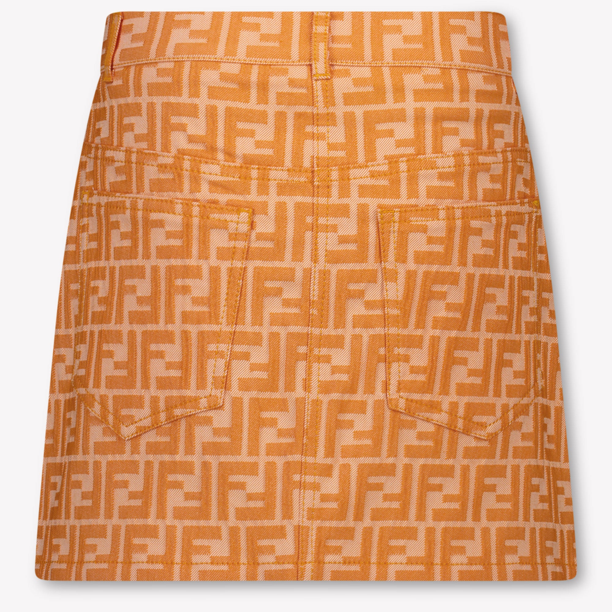 Fendi Enfants Filles Jupe en Orange