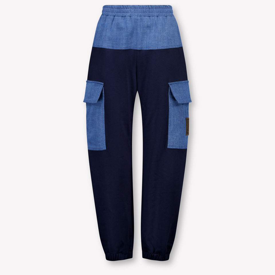 Fendi Kinder Jungen Hose rein Marineblau