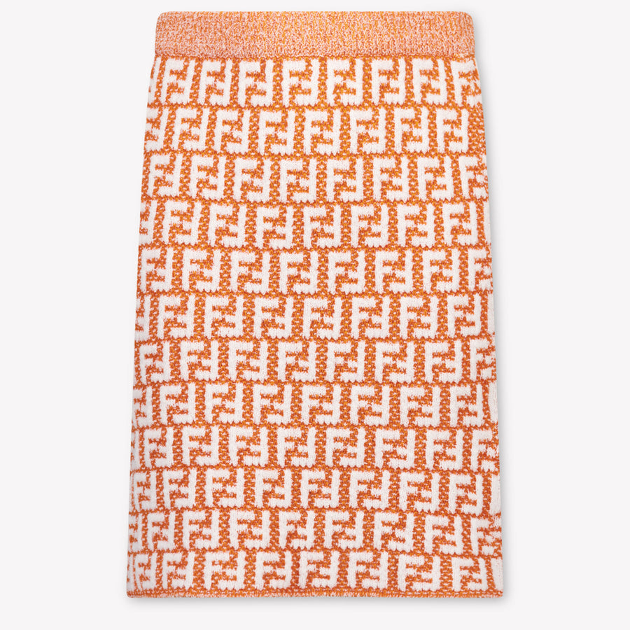 Fendi Enfants Filles Jupe en Orange