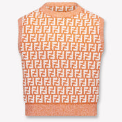 Fendi Kinder Mädchen T-Shirt In Orange