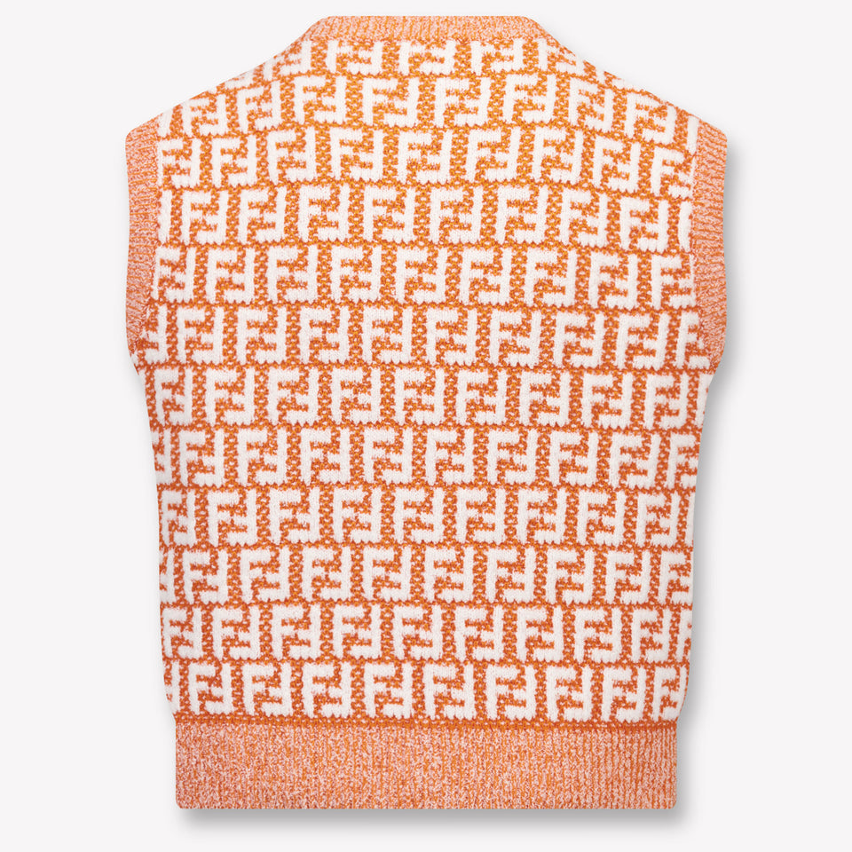 Fendi Kinder Mädchen T-Shirt In Orange