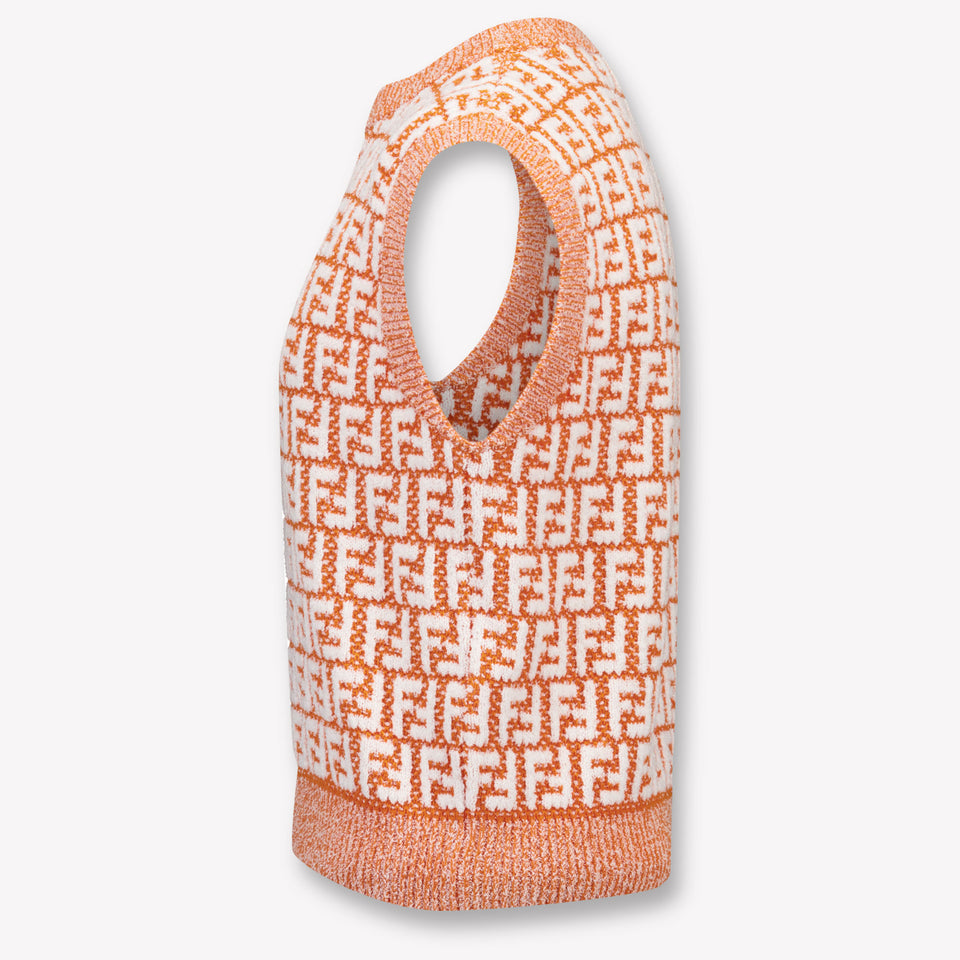 Fendi Kinder Mädchen T-Shirt In Orange
