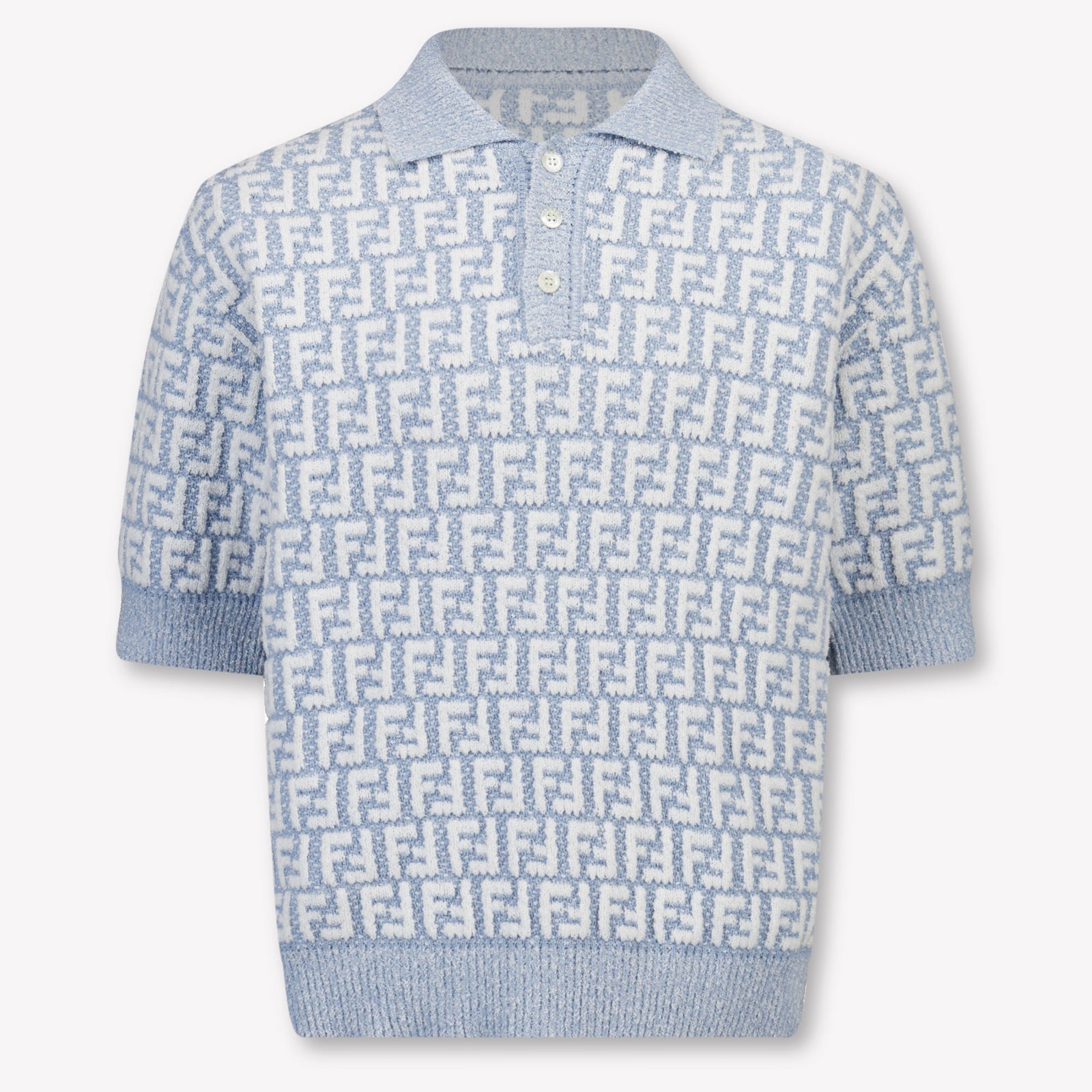 Fendi Enfants Garçons Polo En Bleu Clair