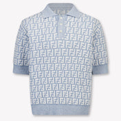 Fendi Kinder Jungen Polo In Hellblau