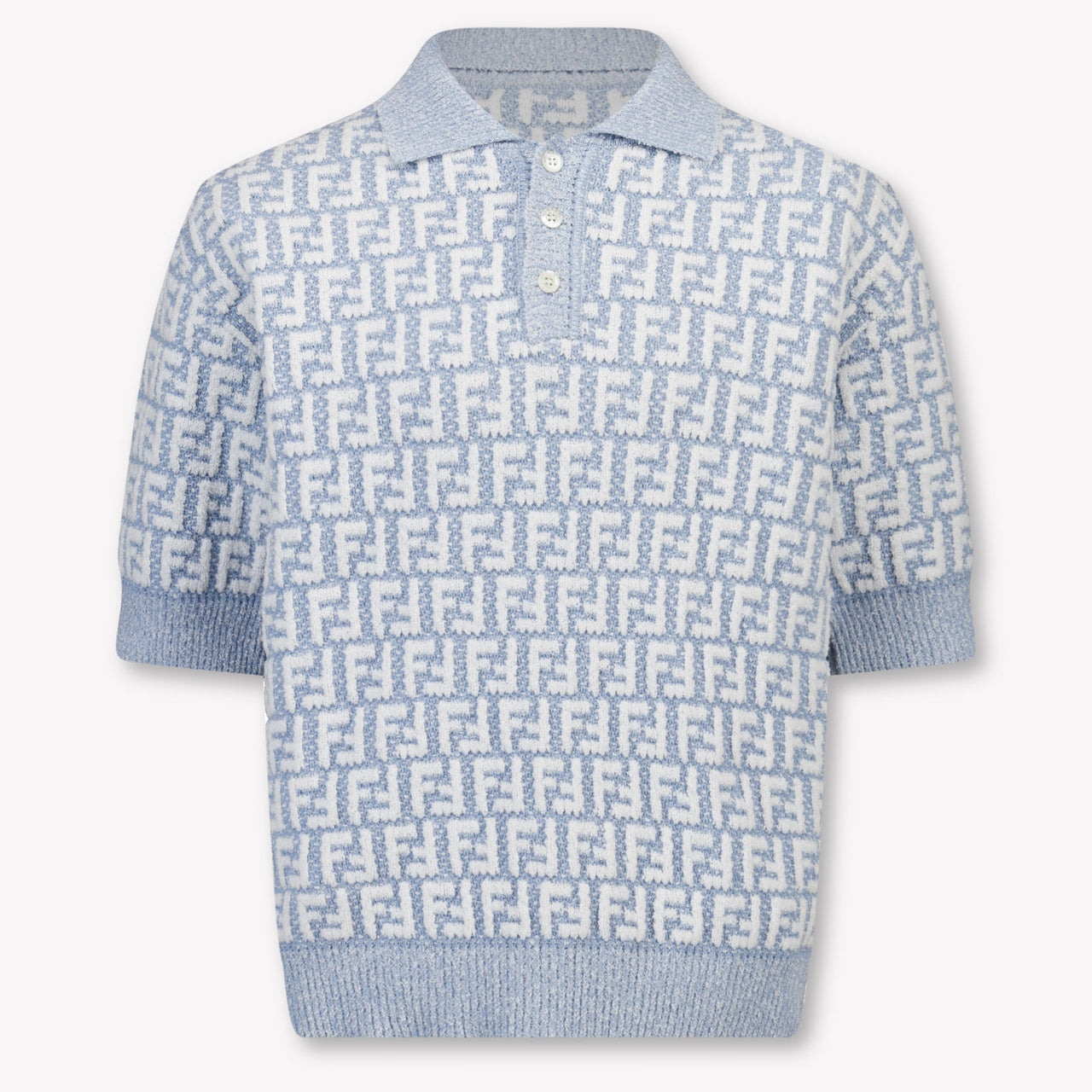 Fendi Bambini Ragazzi Polo In Azzurro