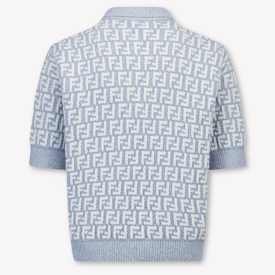 Fendi Kinder Jungen Polo In Hellblau