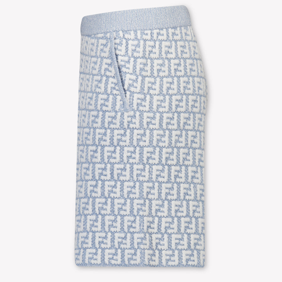 Fendi Kinder Jongens Shorts In Licht Blauw