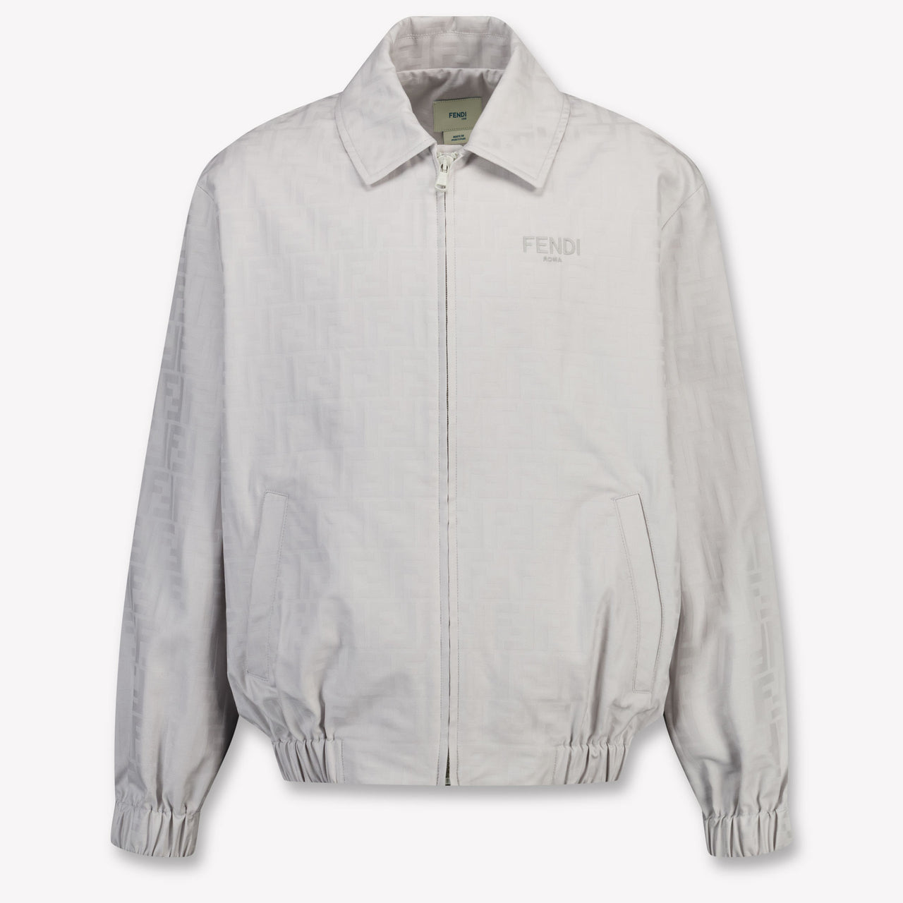 Fendi Kids Boys Summer jacket In Light Gray