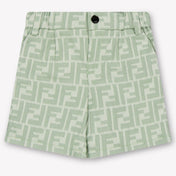 Fendi bebe Unisex pantalones cortos en Verde Claro