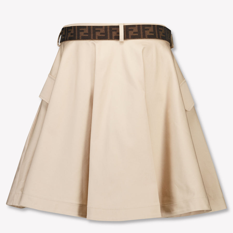 Fendi Kinder Mädchen Rock rein Beige