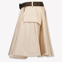 Fendi Kinder Mädchen Rock rein Beige