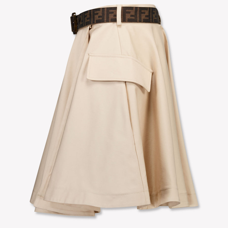 Fendi Kinder Mädchen Rock rein Beige