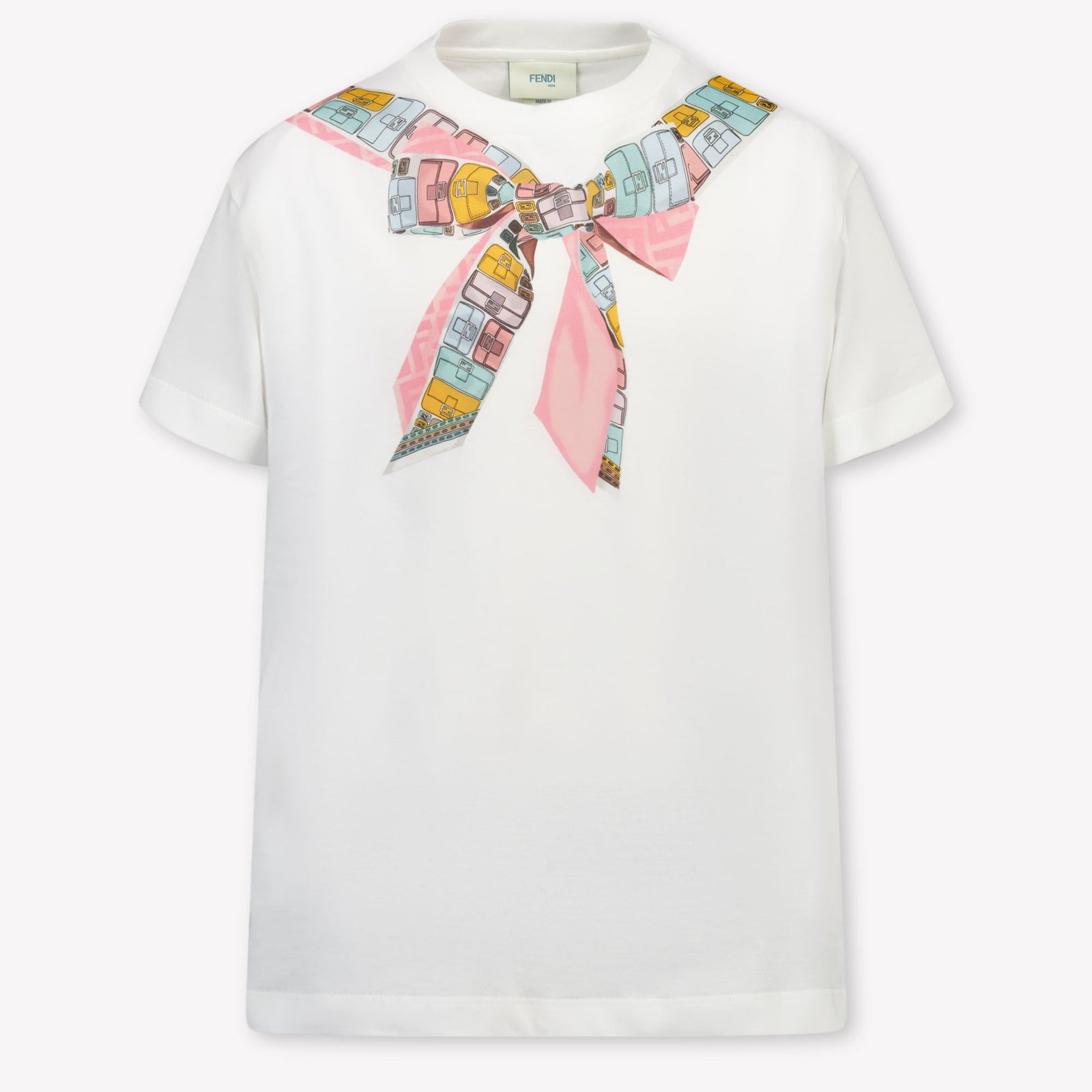 Fendi Kinder Mädchen T-Shirt In Weiß