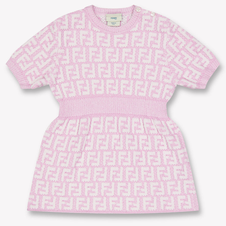Fendi Bébé Filles Habillez-vous Rose Léger