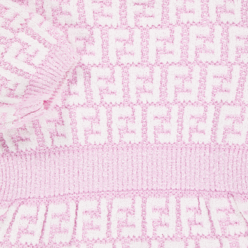 Fendi Baby Meisjes Jurk In Licht Roze