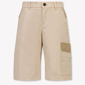 Fendi Bambini Ragazzi Pantaloncini dentro Beige