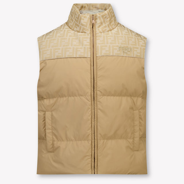 Fendi Kinder Unisex Bodywarmer In Beige