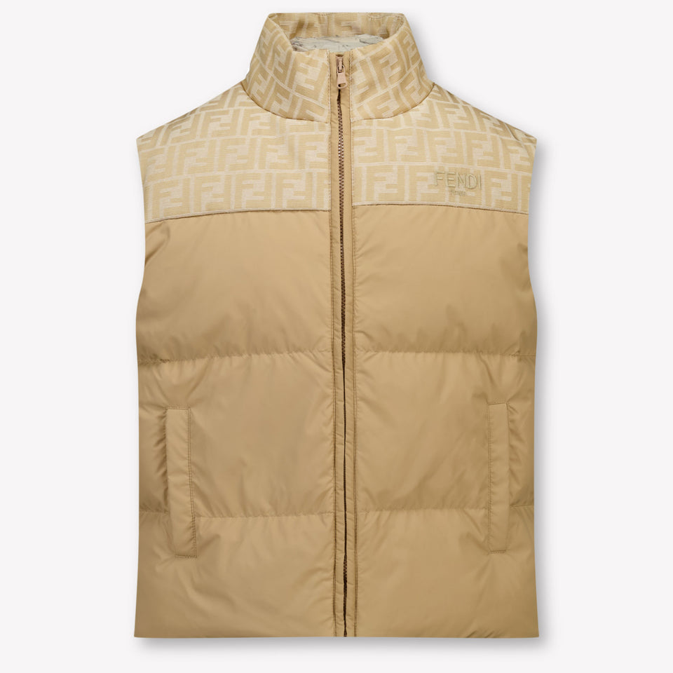 Fendi Kinder Unisex Bodywarmer In Beige