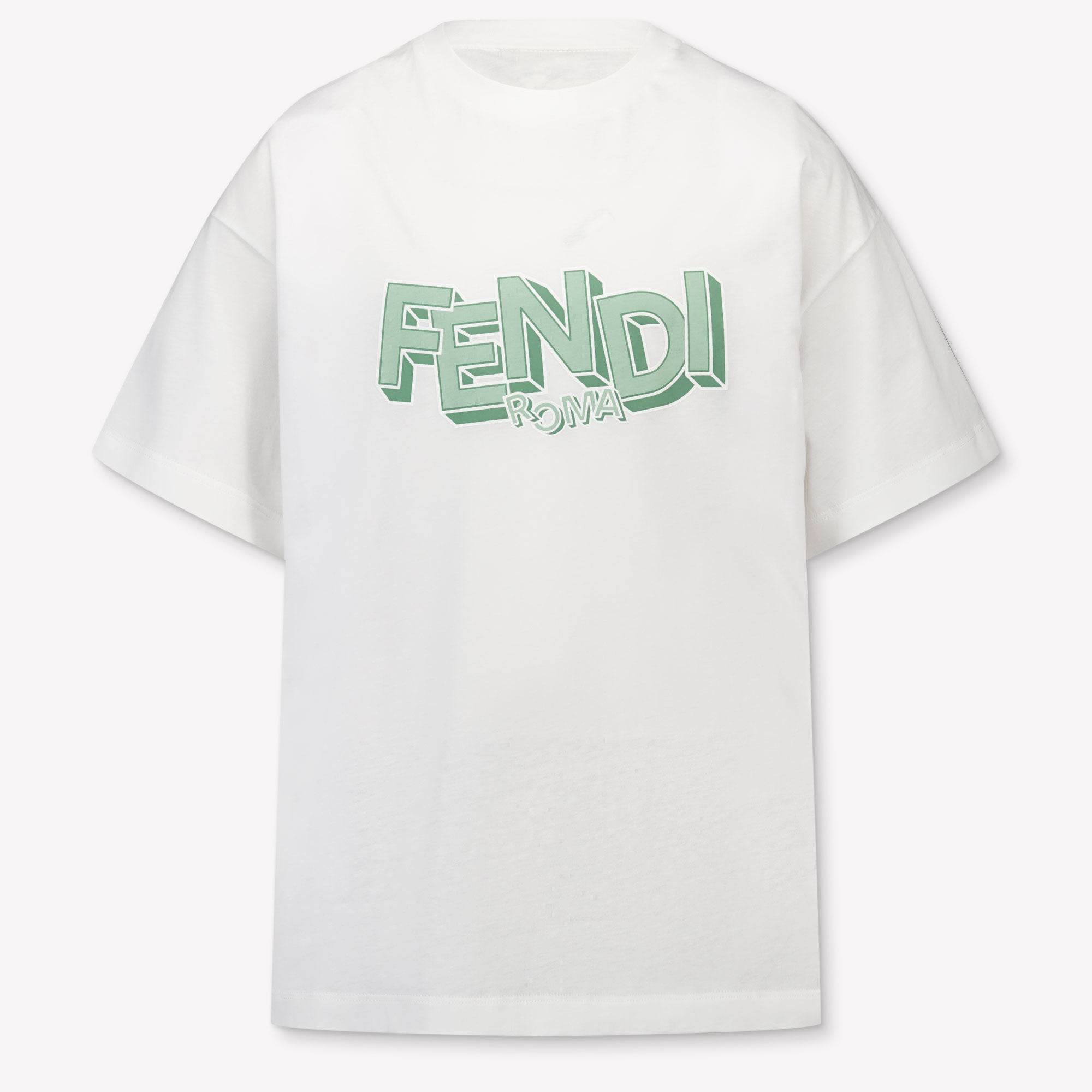 Fendi Enfants Garçons T-shirt dans Vert-Clair