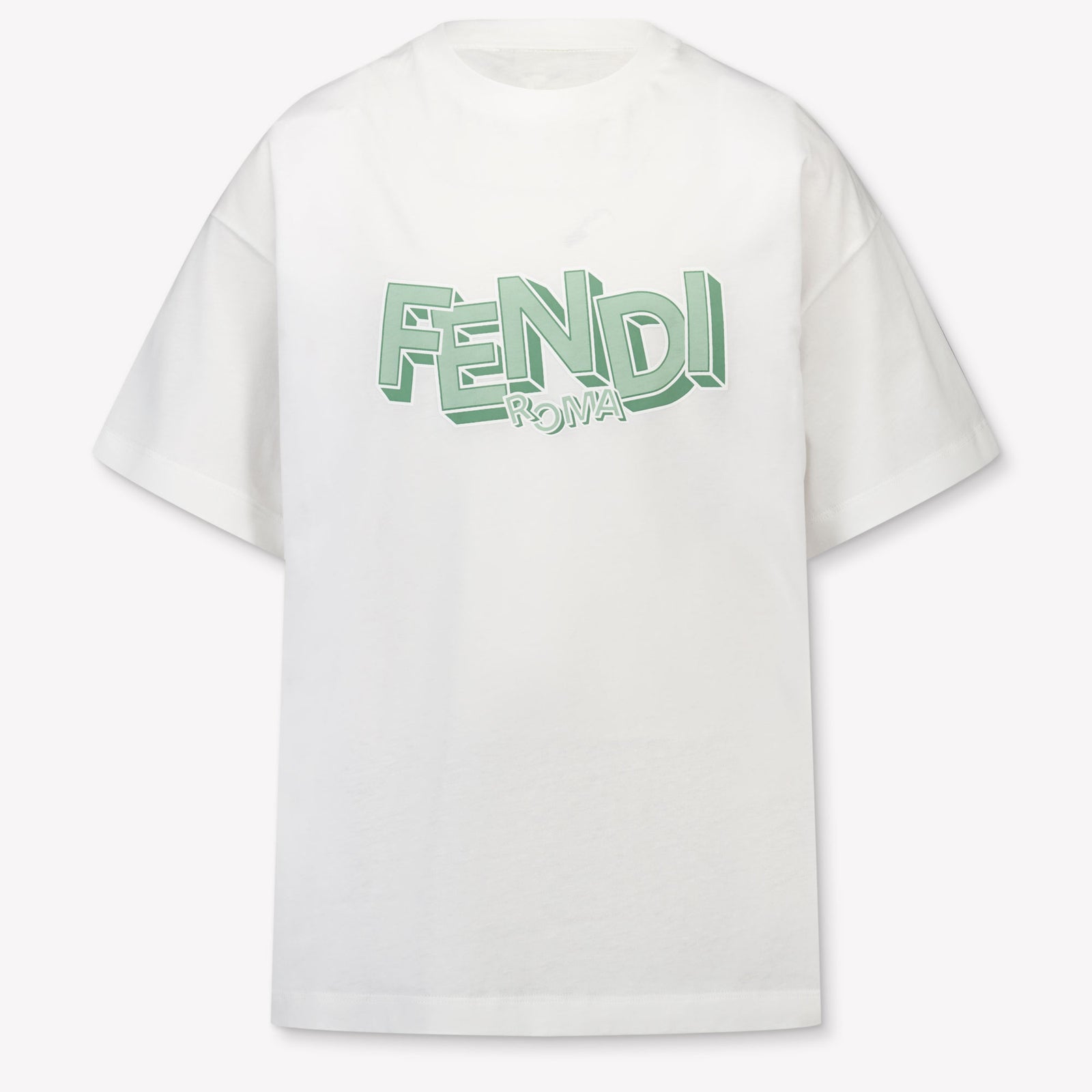 Fendi Enfants Garçons T-shirt dans Vert-Clair