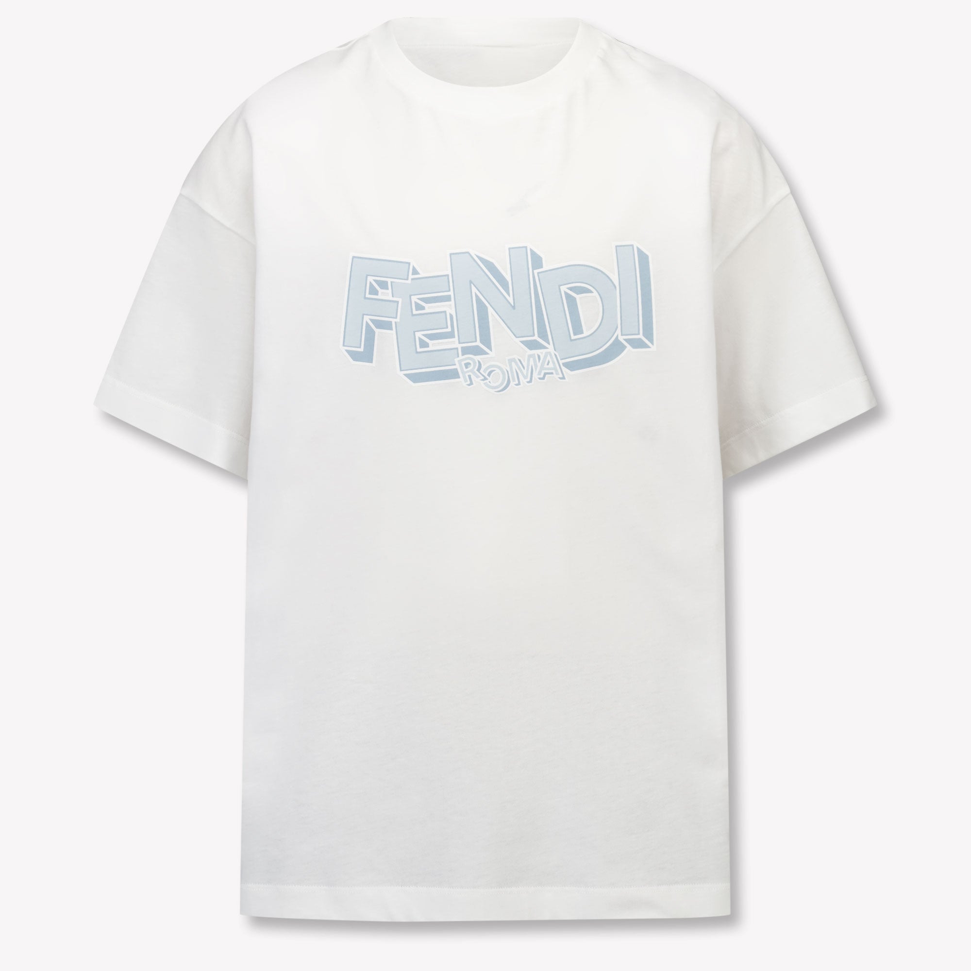 Fendi Enfants Garçons T-shirt dans Bleu Clair