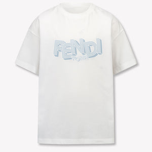 Fendi Kinder Jungen T-Shirt In Hellblau
