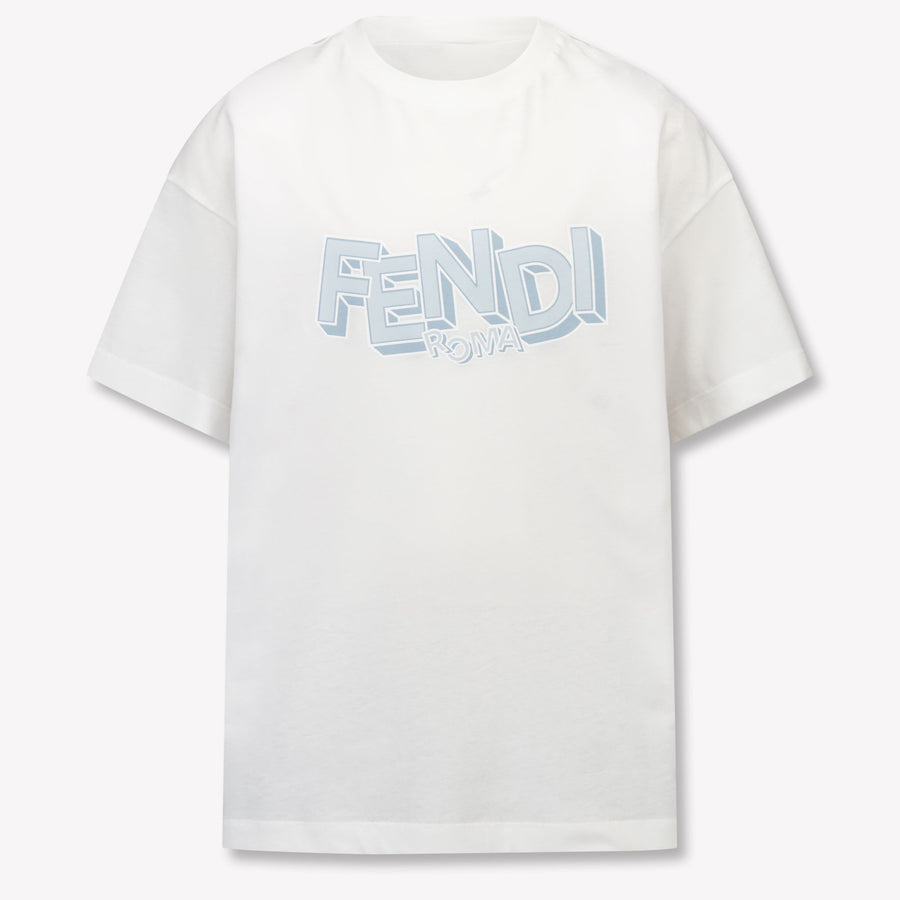 Fendi Kinder Jungen T-Shirt In Hellblau