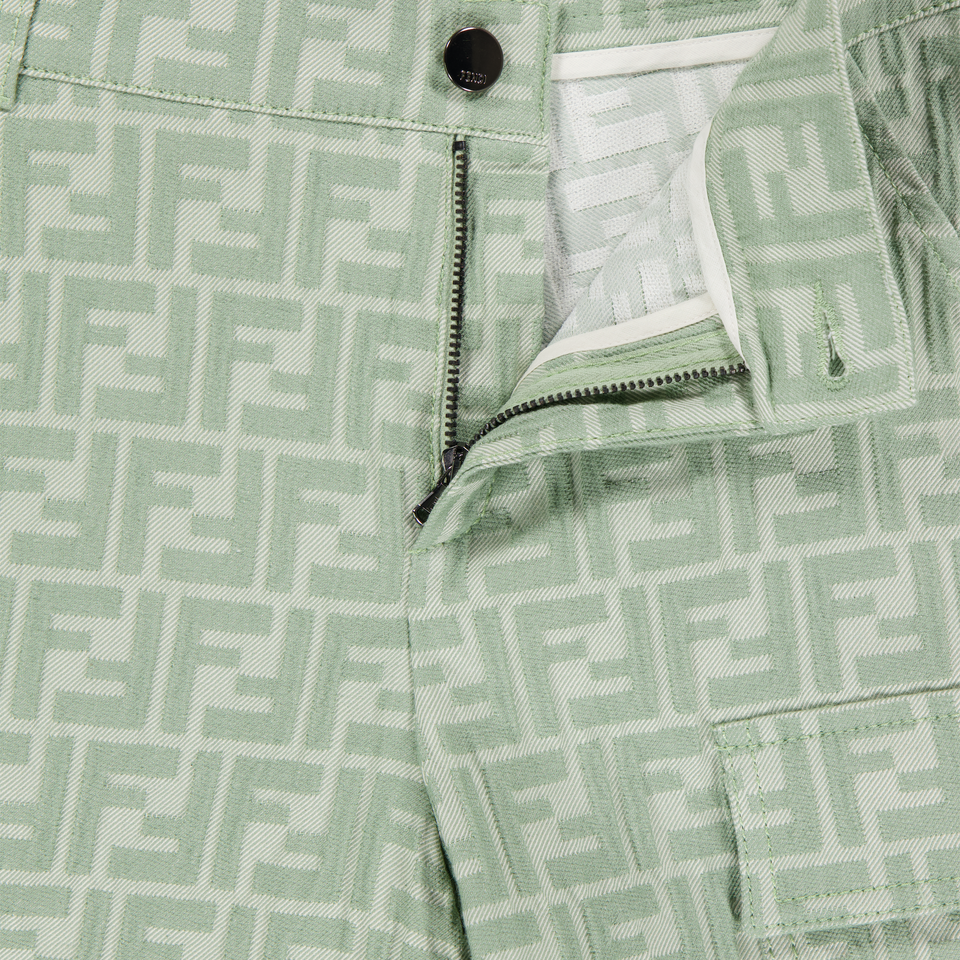 Fendi Bambini Ragazzi Pantaloni dentro Verde Chiaro