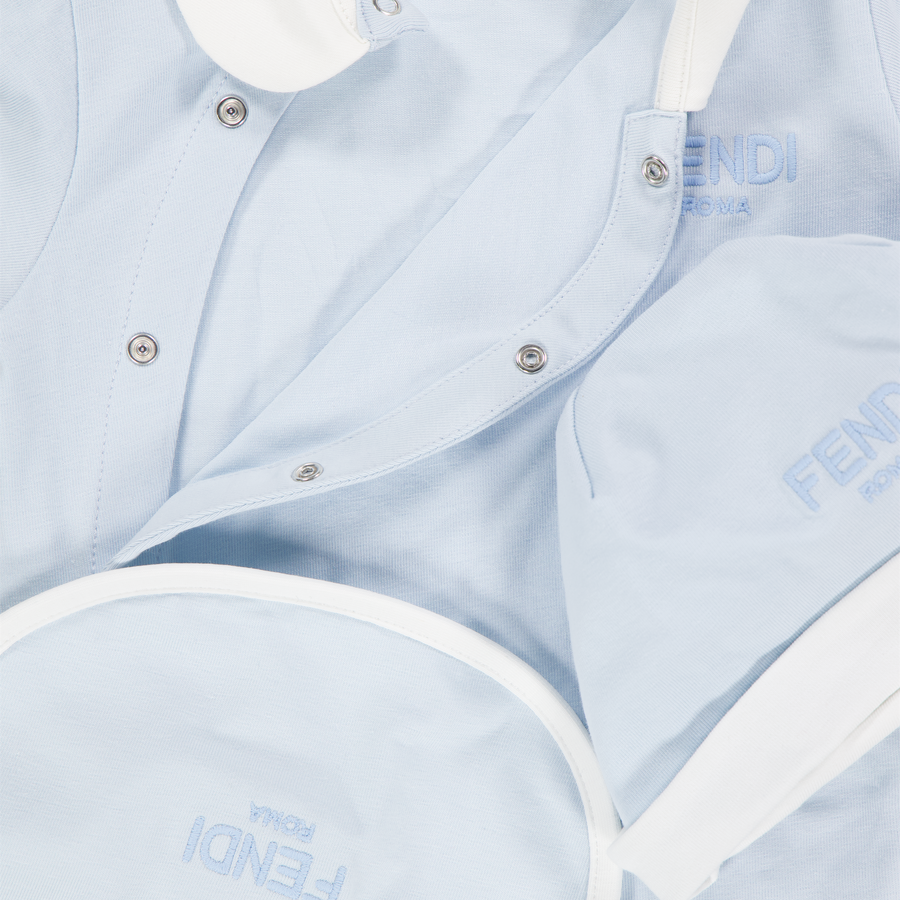 Fendi Bébé Unisexe Combishort dans Bleu Clair