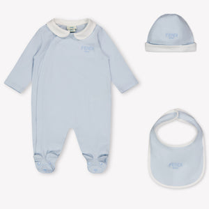 Fendi Bébé Unisexe Combishort dans Bleu Clair