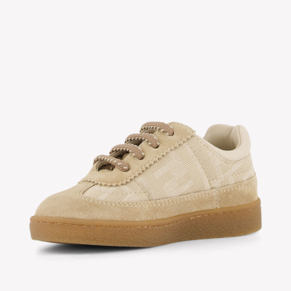 Fendi Unisex Sneakers In Beige