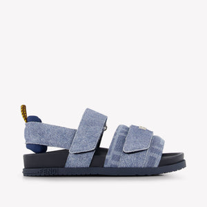 Fendi Unisexe Sandales dedans Bleu