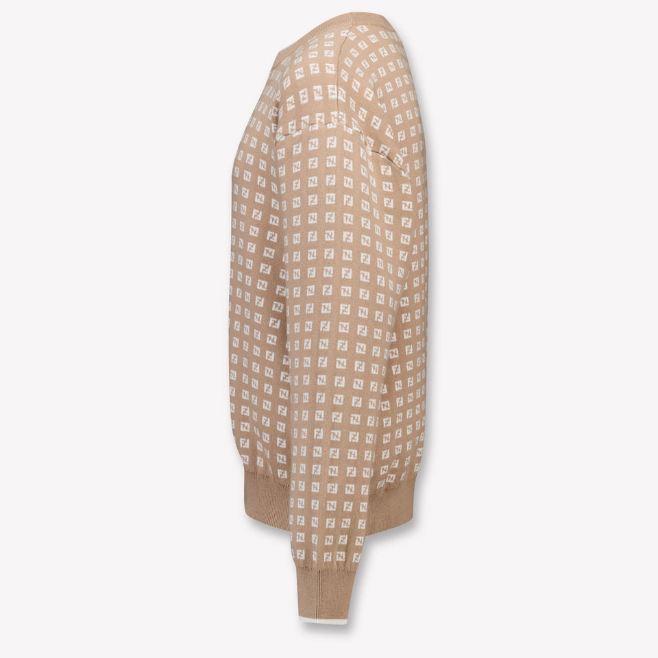 Fendi Bambini Ragazzi Maglione dentro Beige
