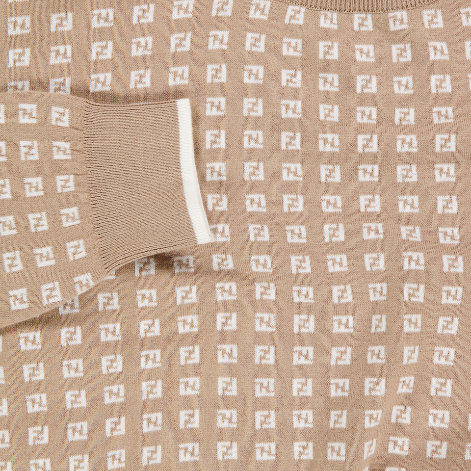 Fendi Bambini Ragazzi Maglione dentro Beige