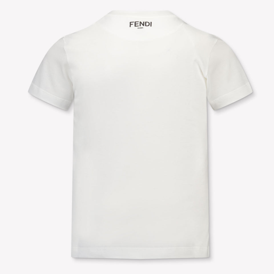 Fendi Enfants Filles T-shirt dans Blanc