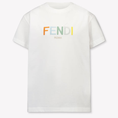 Fendi Enfants Unisexe T-shirt dans Blanc