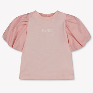 Fendi Bambino Ragazze Maglietta dentro Rosa Chiaro