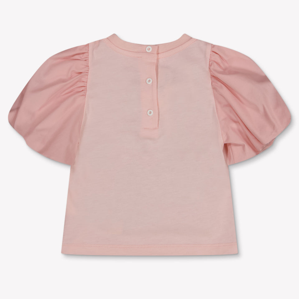 Fendi bebe Chicas Camiseta adentro Rosa claro