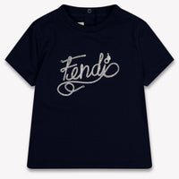 Fendi Bambino Ragazzi Maglietta dentro Navy