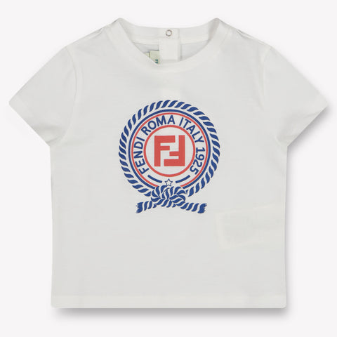 Fendi Baby Boys T-Shirt In White