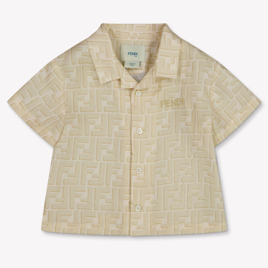 Fendi Baby Boys Blouse in Light Beige