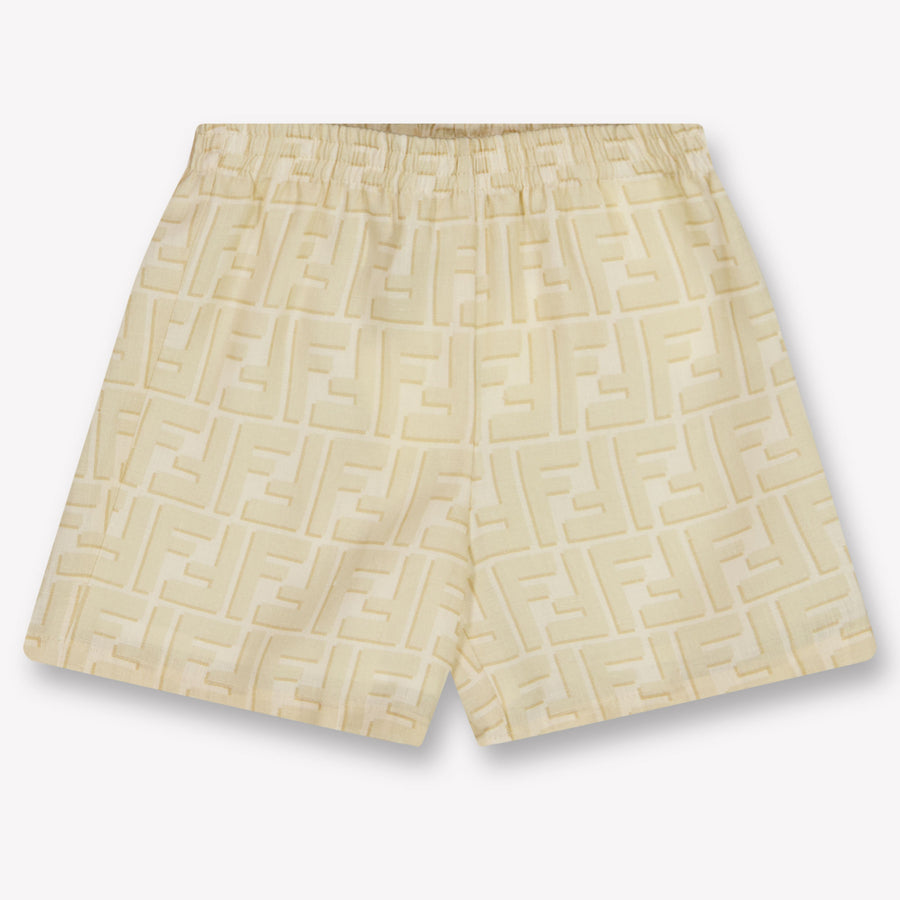Fendi bebe Chicos pantalones cortos en Beige claro