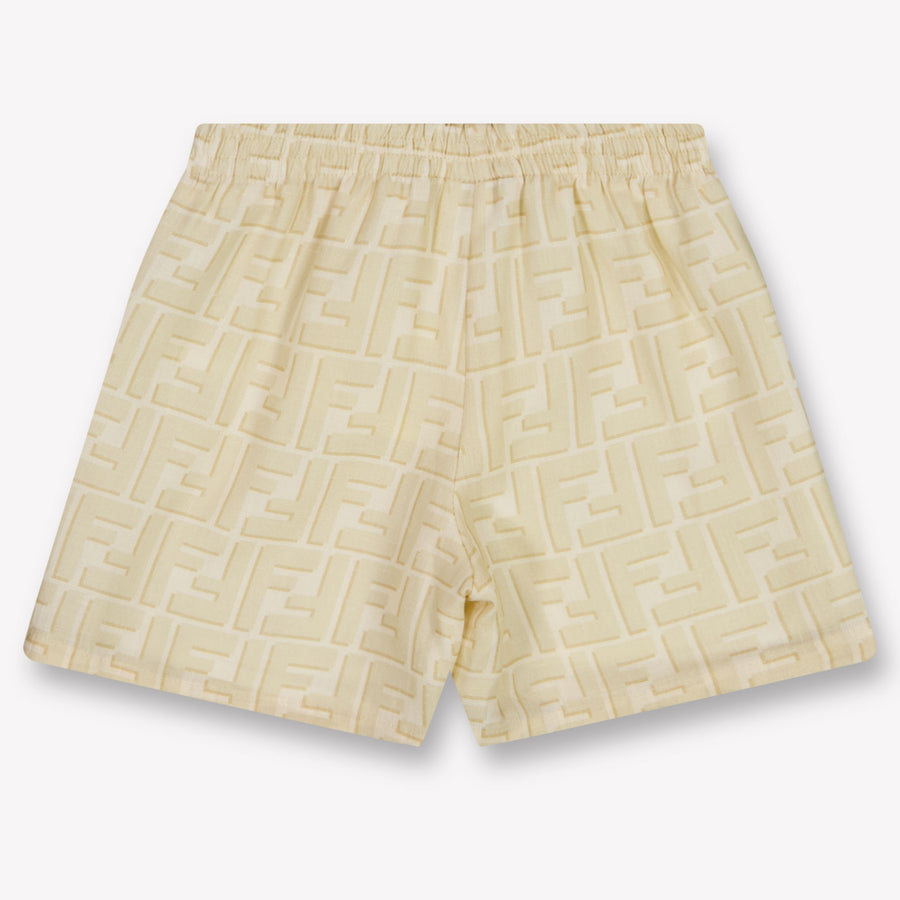 Fendi bebe Chicos pantalones cortos en Beige claro