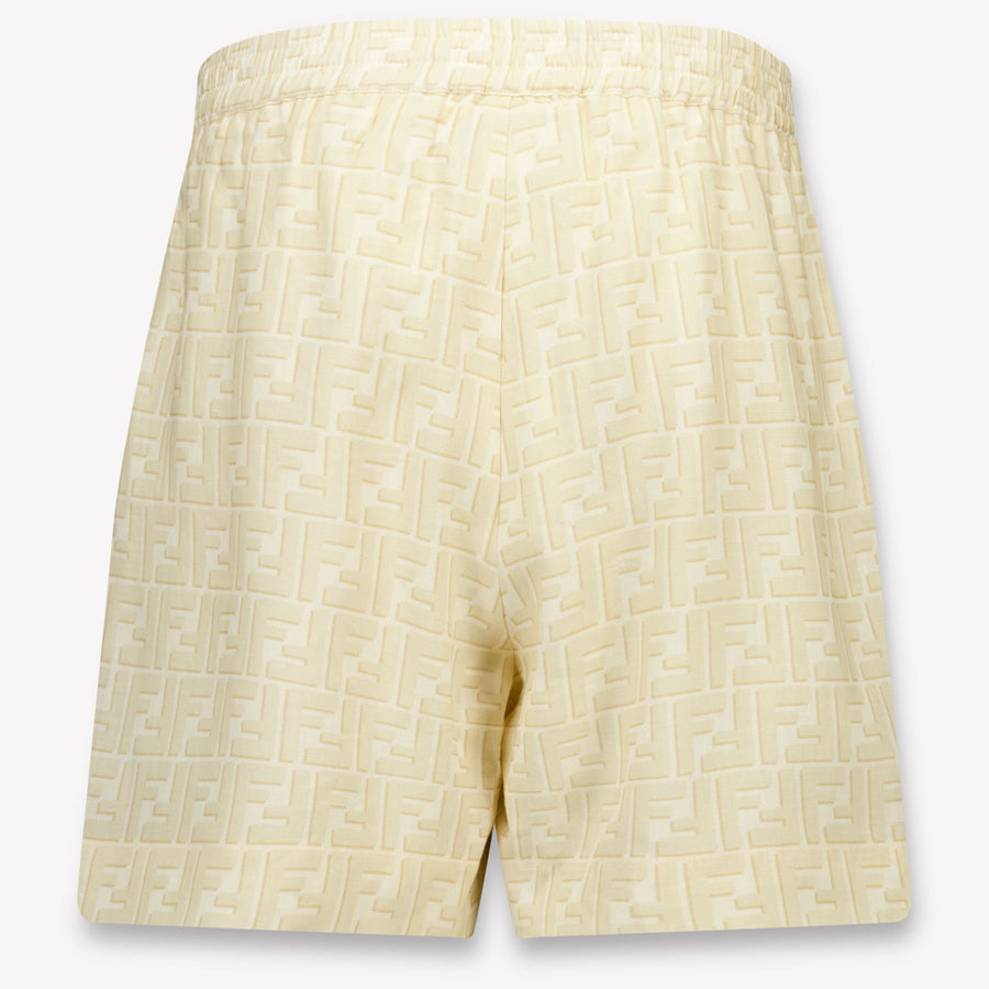 Fendi Kinder Jongens Shorts In Licht Beige