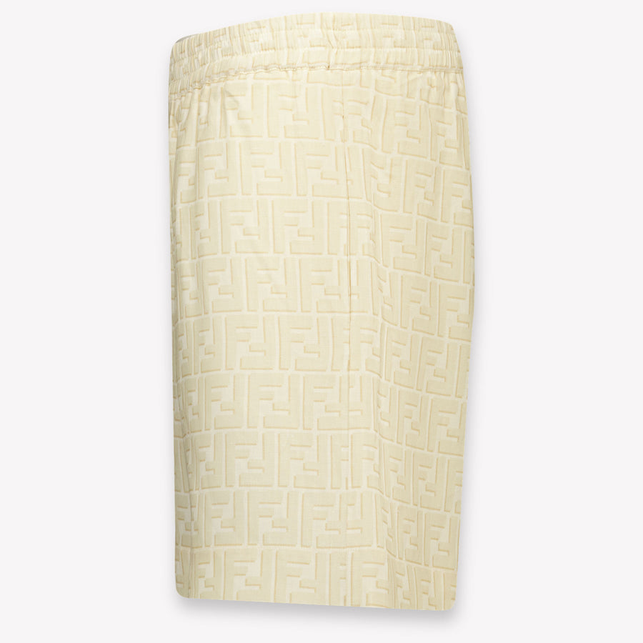 Fendi Kinder Jongens Shorts In Licht Beige